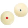 SHINEOFI 2 Pezzi Palline Bianche da Biliardo in Resina Resistenti all'Usura, Palla Rotonda per Biliardo Professionale, per Bar e Sale Giochi, Adatta a Giocatori di Tutti i Livelli Stile