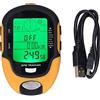 equlup Altimetro Digitale, misuratore GPS Multifunzionale Termometro Portatile Portatile Igrometro Bussola Digitale Barometro per Campeggio Escursionismo in Auto