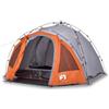 SYDE Tenda da campeggio Igloo 3 persone apertura rapida grigio arancione