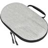 PETSOLA Porta Racchetta da Tennis da Tavolo Rigida Custodia Portatile Borsa per Giocatori di Tennis Tavolo Pong, Tessuto, Array, Grigio