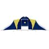 SYDE Tenda da campeggio per 9 persone, blu scuro, 3 camere