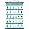 Générique Poster Yoga su sedia Supporto da parete pieghevole | Manifesto Di Esercizi Su Sedia E Pilates Per Anziani Di Più Di 60 Anni Allenamento Di Allenamento