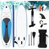 Matomn Tavola da SUP gonfiabile, 300 x 76 x 10 cm, adatta per sport all'aria aperta, sport acquatici, principianti su laghi e fiumi, blu