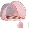 Generico Tenda da spiaggia automatica protezione solare, UPF50+ pop-up ventilata