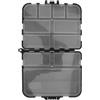SECFOU Scatola Porta-Attrezzi da Pesca Mini a 12 Scomparti in Plastica Nera | Facile da Riporre e Trasportare, Divisori, Organizer Leggero e Portatile, per Accessori da Pesca
