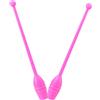 VINTORKY Bastoncino Decorativo Rosa in Plastica, Ginnastica Ritmica per Bambina