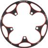 RichVibe Alluminio leggero per Bike Chain Guard 130BCD Pignone Copertura per Ciclismo Strada Pedivella Protezione 50T-60T per Rosso