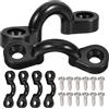 CORHAD Fibbia C a Forma di C per Kayak e Canoa Viti Nere in PVC Metallo | Superficie Liscia, Robusta e Facile da Usare, per Manutenzione Marittima