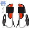 Generico Punte per arrampicarsi sugli alberi | Set di ramponi in alluminio resistent | Punte per arrampicata sugli alberi in lega di alluminio resistente con punte in acciaio 40#, gamba ergonomica in PVC e access