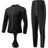 Generic Muta in neoprene super elasticizzata da 5 mm, muta integrale con cerniera posteriore, due pezzi da uomo - snorkeling