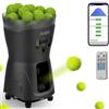 PUSUN PT Mini Pro - Macchina per palline da tennis portatile per principianti, capacità di oltre 65 palline, durata della batteria 3-5 ore, velocità e angolazione della palla regolabili, APP e