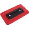 IWOWHERO Paddle Board Fin Base in PVC Rosso, Base Pinna di Ricambio per Paddleboard Gonfiabile, Adattatore per Scatola Pinna per Tavole da Surf, Montaggio Rapido per Riparazione