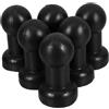 SHERCHPRY 6 Pezzi Tappi Terminali per Tubi Trampolino, Set Nero, Plastica | Copertura Protettiva, Uso Interno ed Esterno, per Gambe Sedia Trampolino