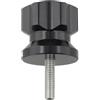 RichVibe M10 x 1 mm per gancio cambio bici adattatore strumento di allineamento, in lega di alluminio, dispositivo di regolazione del cambio per un rapido posizionamento orizzontale, nero