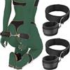 yilemeiyile Set Nylon Pezzi Set Fascia elastica per gambe aperte in nylon nero, per esercizi yoga da collo a coscia D6-8P10