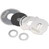 Generic Mulinello da pesca Drag Clicker Kit per Curado for mgl - Set di rondelle in fibra di carbonio, parti di riparazione per baitcasting, controllo della frenata, nero e argento, 32 mm