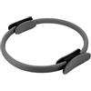 Generic Anello da pilates, anello fitness Magic Circle 38 cm Dual Grip Yoga anello resistenza cerchio per cosce e gambe fitness grigio