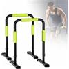 ERICAT Barre Parallele Portatili Resistenti, Barra Per Dip Regolabile, Stazione Di Allenamento, Altezza Regolabile Su 8 Livelli E Capacità Di Carico 250 Kg/500 Libbre, Facile Montaggio