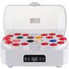 Generic Macchina lucidatrice per palline da biliardo, dispositivo di pulizia per palline da biliardo con display LCD, lavaggio a disco a doppio motore, cicli avanti/indietro, scanalature in feltro di lana