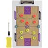 TOVINANNA Lavagna Tattica Basket Doppia Faccia in Pvc, Board Strategica Allenatore | Schema Full Court e Half Back Court, Tracciatore Statistiche Giocatori Colore Casuale