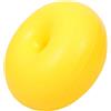 HOMSFOU Pallone da Yoga Professionale Giallo in Pvc per Pilates e Allenamento Core Mezza Sfera Gonfiabile per Esercizi di Rafforzamento e Workout Quotidiano