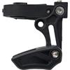 RichVibe Guida per catena a velocità singola per bicicletta, protezione per corona anteriore, anti-goccia, in lega di alluminio leggera e nylon, per fissaggio catena per mountain bike, nero