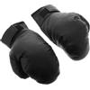 Cabilock Guantoni da Boxe, Guanti da Allenamento e Sparring, Pu e Schiuma, Nero, per Arti Marziali e Pratica, per Ragazzi