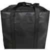RichVibe Borsa portatile da 15 litri, in nylon, da campeggio, con doppia cerniera, per camper, viaggi, uso esterno, nero