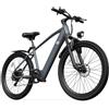 MUXIN Bicicletta elettrica da mountain bike L26, dotata di motore da 250 W, batteria da 36 V e 10,4 Ah, velocità massima di 25 km/h, sospensione anteriore, cambio a 7 velocità e freni a disco meccanici