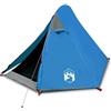 SYDE Tenda da campeggio Igloo per 2 persone, impermeabile, blu