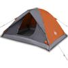 SYDE Tenda a igloo per 3 persone, impermeabile, arancione