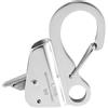 RichVibe Clip regolabile per parafango per barche con gancio scorrevole, 316 per supporto paraurti in acciaio inossidabile, morsetto di ormeggio a sgancio rapido per corde da 9,5 mm a 15,9 mm, argento