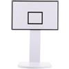TEHAUX Mini Canestro Basket Portatile Bianco in PVC per Casa e Ufficio