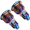 RichVibe Viti di spurgo in lega di titanio con O-ring per freni Magura MT2 MT4 MT5 MT7 MT8, per bulloni della leva del freno della bici, set di ricambio per servizio liquido freni a disco oro