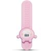 KQFCAZRE Misuratore di Altezza con Tasto Adesivo Tester di Salto Verticale Resistente all'Usura Box Pliometrico per Cameretta, Pink, Display Voice Adj