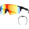 Generico Occhiali Sportivi per Ciclismo Protezione UV Per Bici Da Strada | Montatura Leggera Unisex Sport Corsa Escursionismo Guida Montagna