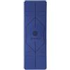HMS YM10 Tappetino Yoga TPE Doppio Strato 182 x 61 cm Blu Scuro | Antiscivolo e impermeabile, tracolla e custodia inclusi, ammortizzazione 8 mm, yoga, pilates, fitness, peso 1100 g