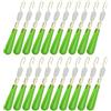 UKCOCO 25 Pezzi Bobber Stops per Pesca, Fishing Float Stop in Silicone Verde Chiaro, Connessione Rapida, Portatile, per Canne e Lenza, Accessori per Pesca