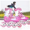 TureFans Pattini in Linea, Pattini a rotelle, Pattini in Linea per Bambini (A, 35-38)