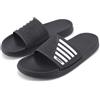 CLEIKS Ciabatte Donna per Piscina e Doccia con Design Leggero e Suola Antiscivolo (Nero, 41EU, PD7852)