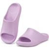 CLEIKS Ciabatte Donna Minimaliste Sandali in EVA per Doccia e Uso Domestico (Viola, 40/41EU, WES250390-0)