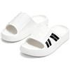 CLEIKS Ciabatte Donna con Suola Alta Leggera per Camminata e Relax (Bianco, 41EU, WES250407-0)