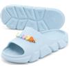 CLEIKS Ciabatte da Donna Comode Slides con Cuori per Tutto il Giorno (Blu, 36EU, WES250395-0)