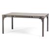 SIEDITI FUORI E DENTRO Tavolo da esterno/giardino allungabile 180/240x90 cm con gambe in acciaio e top in polietilene effetto legno, fino a 10 persone Thomas XL (Tortora)