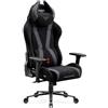 DIABLO Sedia Gaming Ergonomica in Tessuto Poltrona Gaming Reclinabile Sedia Gamer per PC Ufficio Studio con Braccioli 3D Supporto Lombare Poggiatesta Professionale 140 kg Burned Black