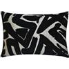 The HomeCentric Set di 2 Nero Velluto Copricuscino lombare 30x45 cm - Black Onyx Lumbar