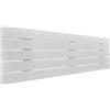DHOME Testiera in Legno Riciclato DM Stile Pallet Letto Ferramenta Inclusa (160cm, Orizzontale, Legno Bianco)