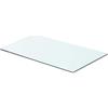 Générique Pannello in vetro temperato per mensola da parete 60 x 30 cm, trasparente, capacità di carico 15 kg, ideale per decorazione moderna casa e negozio