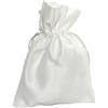 Generic 20 Sacchetti in Raso 10x12 cm di Vari Colori Ideali per bomboniera bomboniere Fai da Te e per Qualsiasi Occasione (Panna)