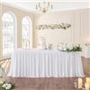 NSSONBEN Bianco Tutu Gonna da Tavolo Bianco Tulle Gonne da Tavolo per Feste Matrimoni Festa di Compleanno Bambino Doccia Decorazione 3Yard/9ft/L275cm*H77cm